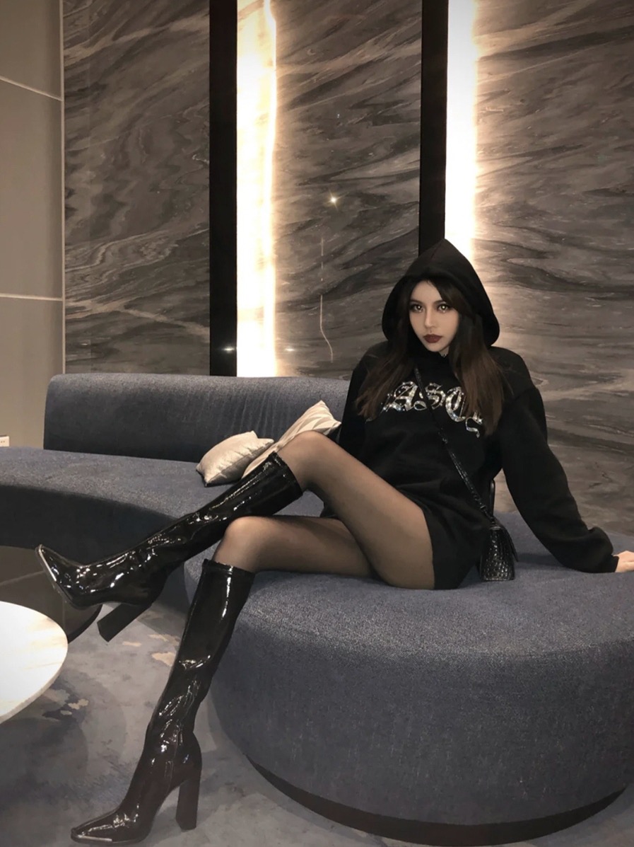 kendall-style-patent-leather-square-toe-high-boots-women-slim-fit-riding-boots-chunky-heel-winter-boots-218-2 Kendall Style Patent Leather Square Toe High Boots Women Slim Fit Riding Boots Chunky Heel Winter Boots 218-2