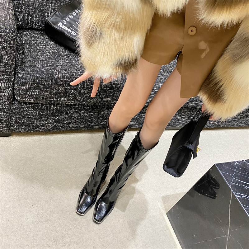 kendall-style-patent-leather-square-toe-high-boots-women-slim-fit-riding-boots-chunky-heel-winter-boots-218-2_1 Kendall Style Patent Leather Square Toe High Boots Women Slim Fit Riding Boots Chunky Heel Winter Boots 218-2
