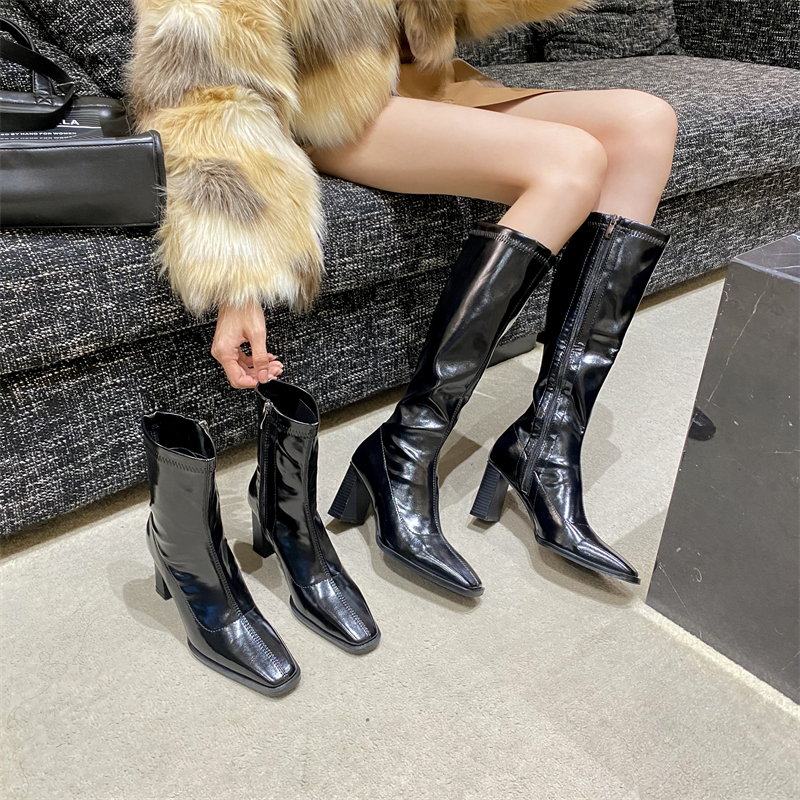 kendall-style-patent-leather-square-toe-high-boots-women-slim-fit-riding-boots-chunky-heel-winter-boots-218-2_3 Kendall Style Patent Leather Square Toe High Boots Women Slim Fit Riding Boots Chunky Heel Winter Boots 218-2