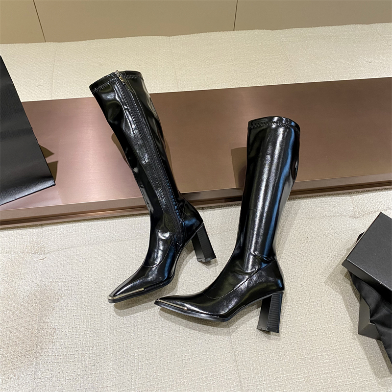 kendall-style-patent-leather-square-toe-high-boots-women-slim-fit-riding-boots-chunky-heel-winter-boots-218-2_4 Kendall Style Patent Leather Square Toe High Boots Women Slim Fit Riding Boots Chunky Heel Winter Boots 218-2