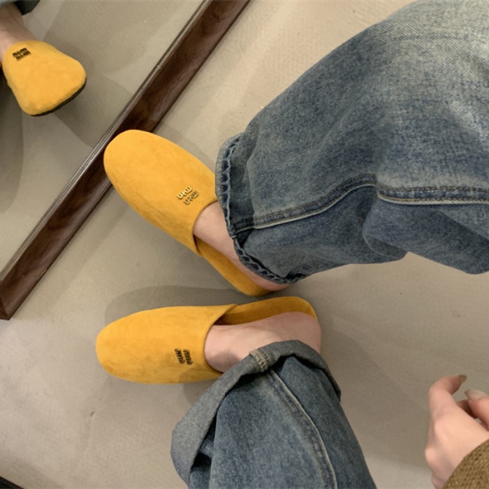 miu-style-fashion-closed-toe-slip-on-mule-flat-sandals-for-women-spring-summer-autumn-new_2 Miu Style Fashion Closed Toe Slip On Mule Flat Sandals for Women Spring Summer Autumn New