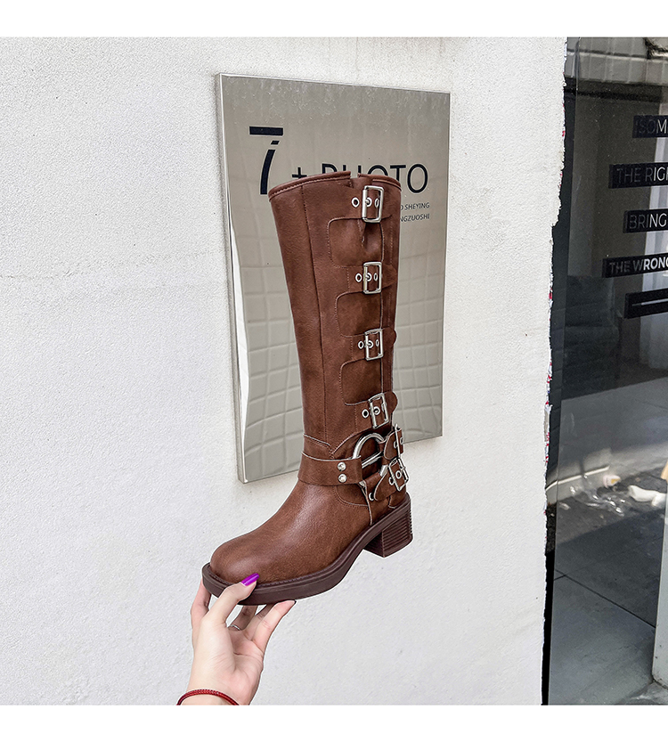 miu-womens-chunky-heel-high-boots-2023-new-punk-square-toe-buckle-knight-riding-boots_4 Miu Women's Chunky Heel High Boots 2023 New Punk Square Toe Buckle Knight Riding Boots