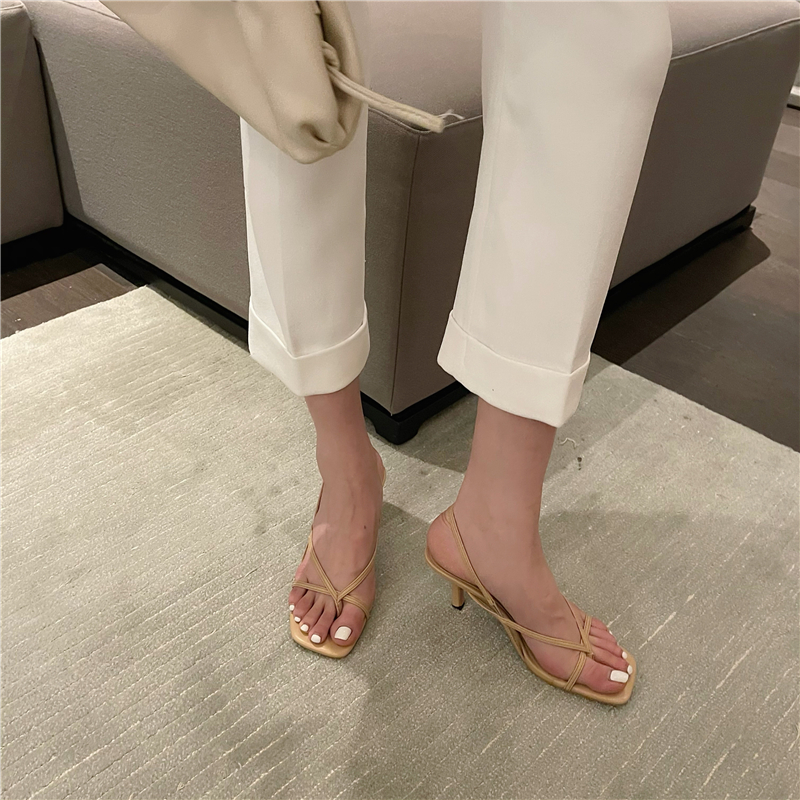 womens-kitten-heel-toe-clip-sandals-handmade-cross-strap-square-toe-buckle-shoes_3 Women's Kitten Heel Toe Clip Sandals Handmade Cross Strap Square Toe Buckle Shoes
